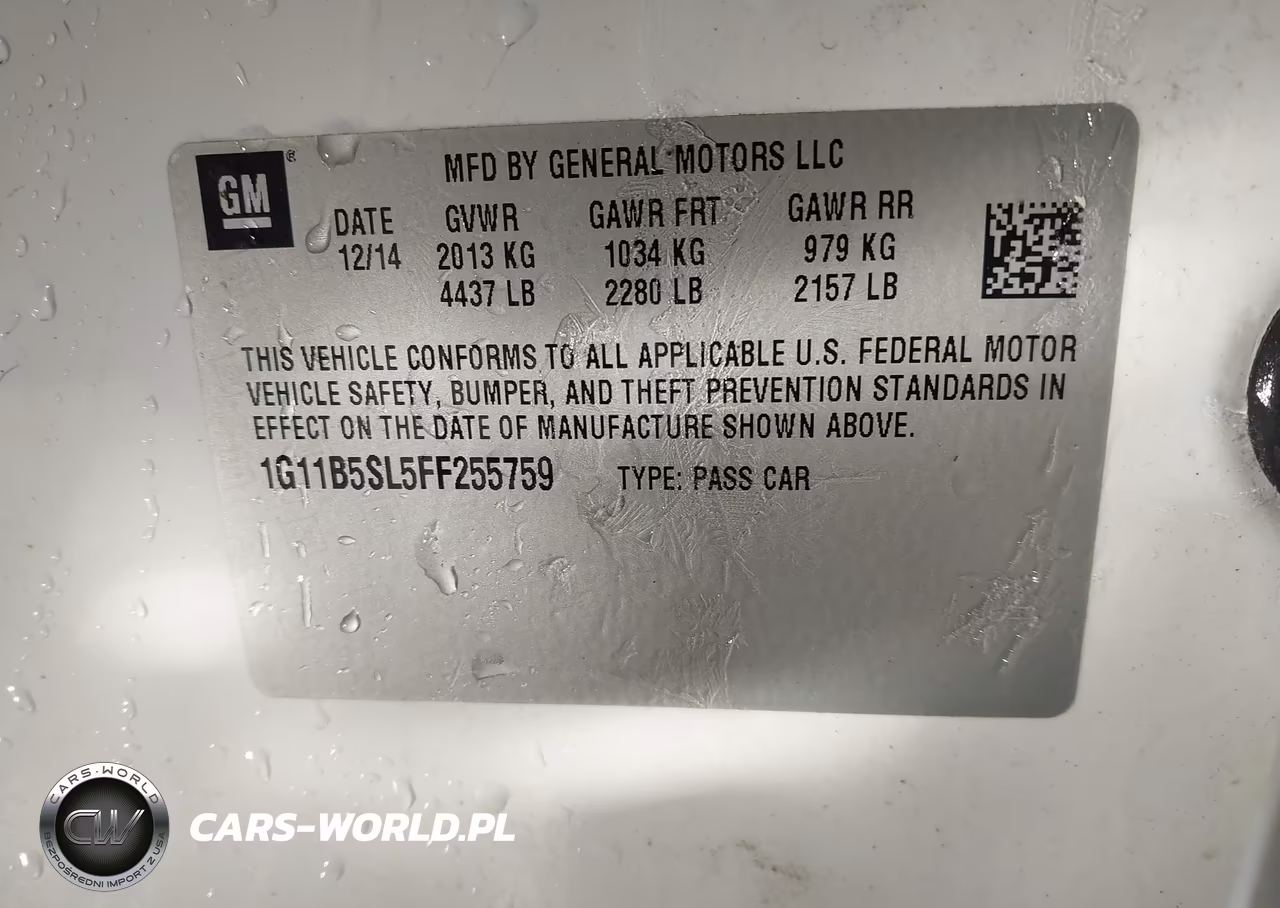 2015 Chevrolet Malibu Ls VIN:1G11B5SL5FF255759 - 9