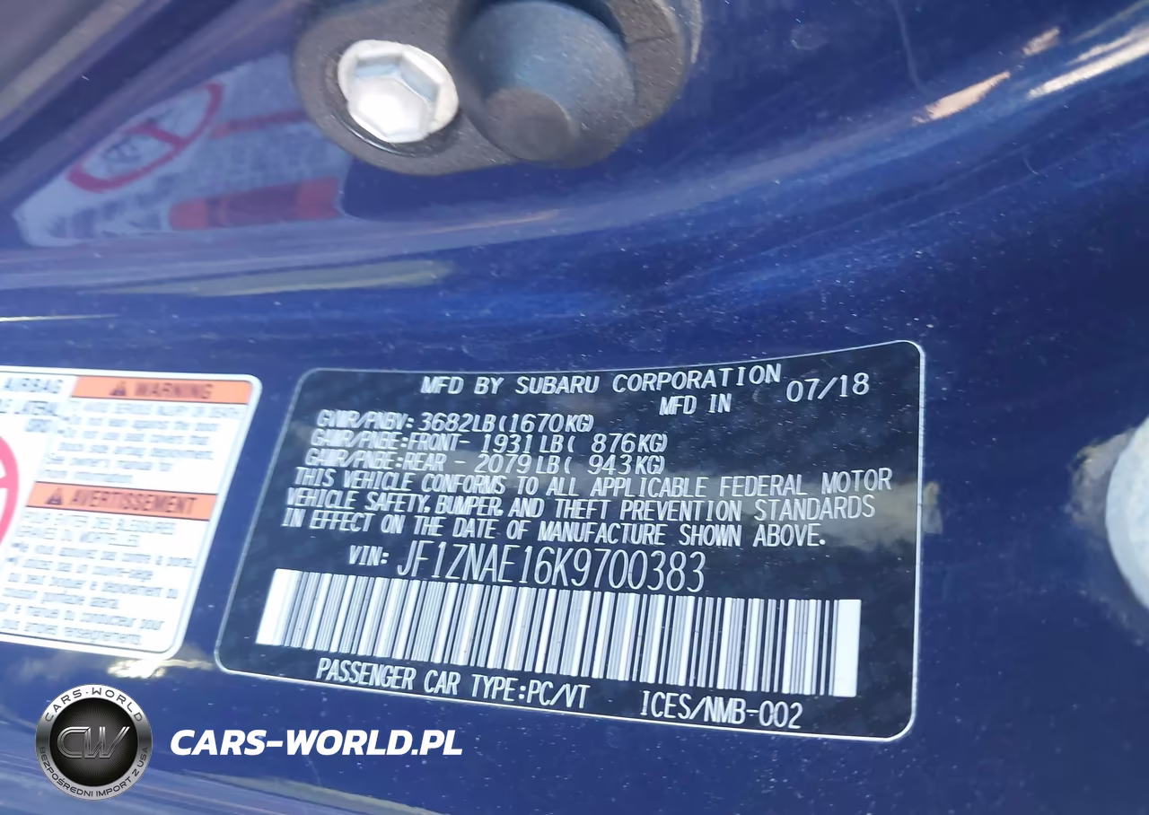 2019 Toyota 86 Gt VIN:JF1ZNAE16K9700383 - 9