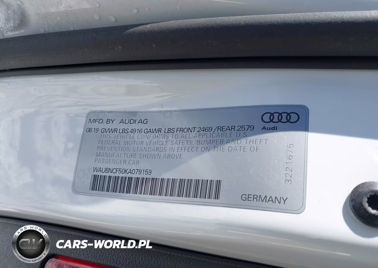 2019 Audi A5 45 Premium VIN:WAUBNCF50KA079159 - 9