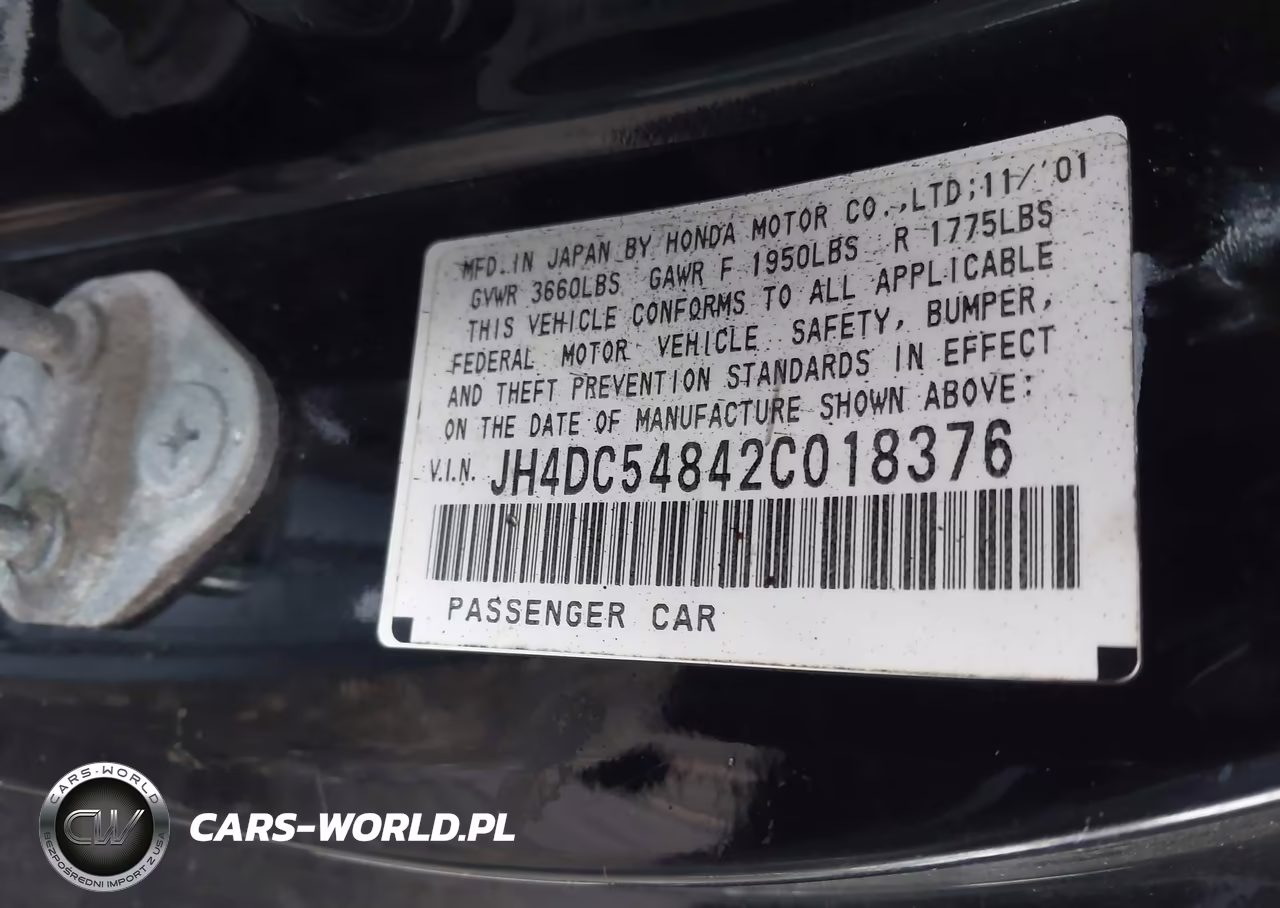 2002 Acura Rsx VIN:JH4DC54842C018376 - 9