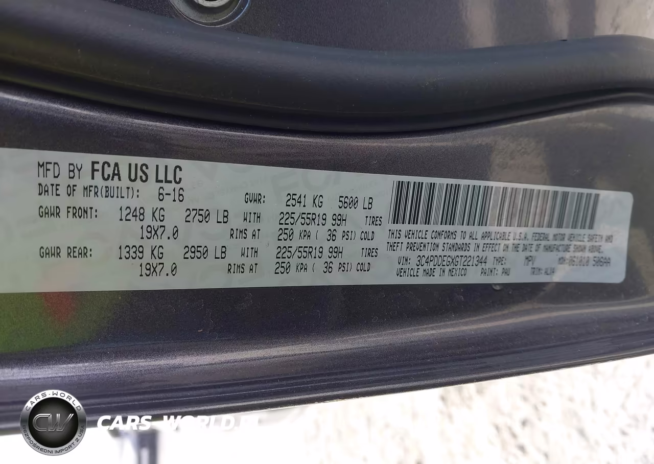 2016 Dodge Journey R-T VIN:3C4PDDEGXGT221344 - 9