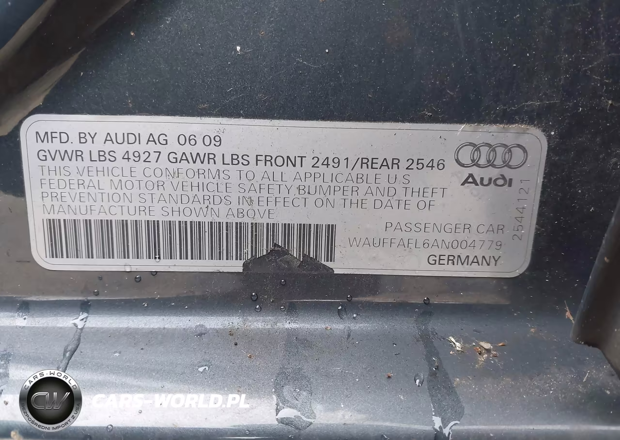 2010 Audi A4 2.0T Premium VIN:WAUFFAFL6AN004779 - 9