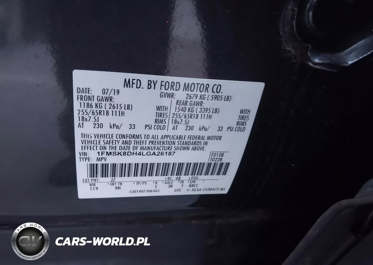 2020 Ford Explorer Xlt VIN:1FMSK8DH4LGA26187 - 9