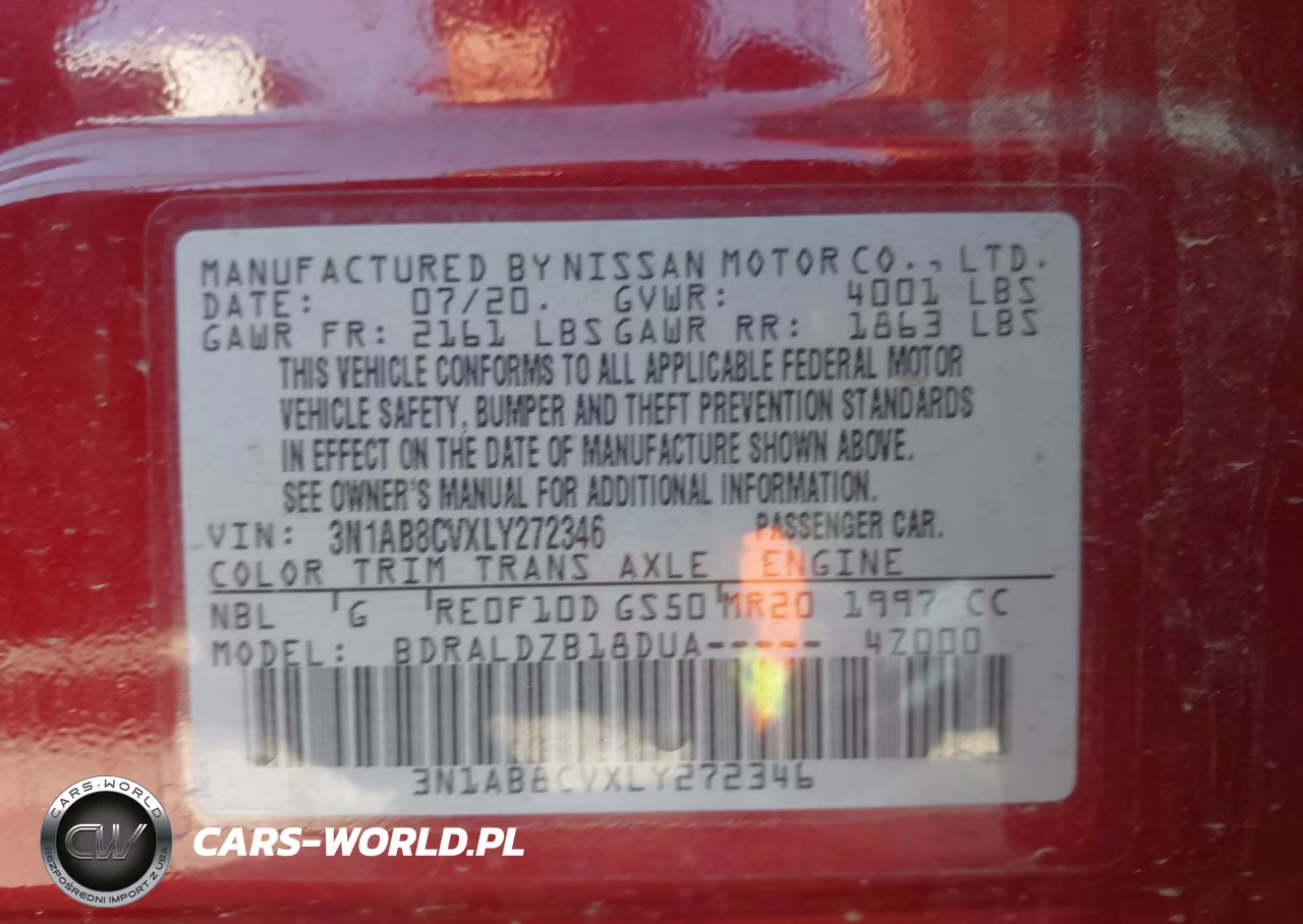 2020 Nissan Sentra Sv Xtronic Cvt VIN:3N1AB8CVXLY272346 - 9