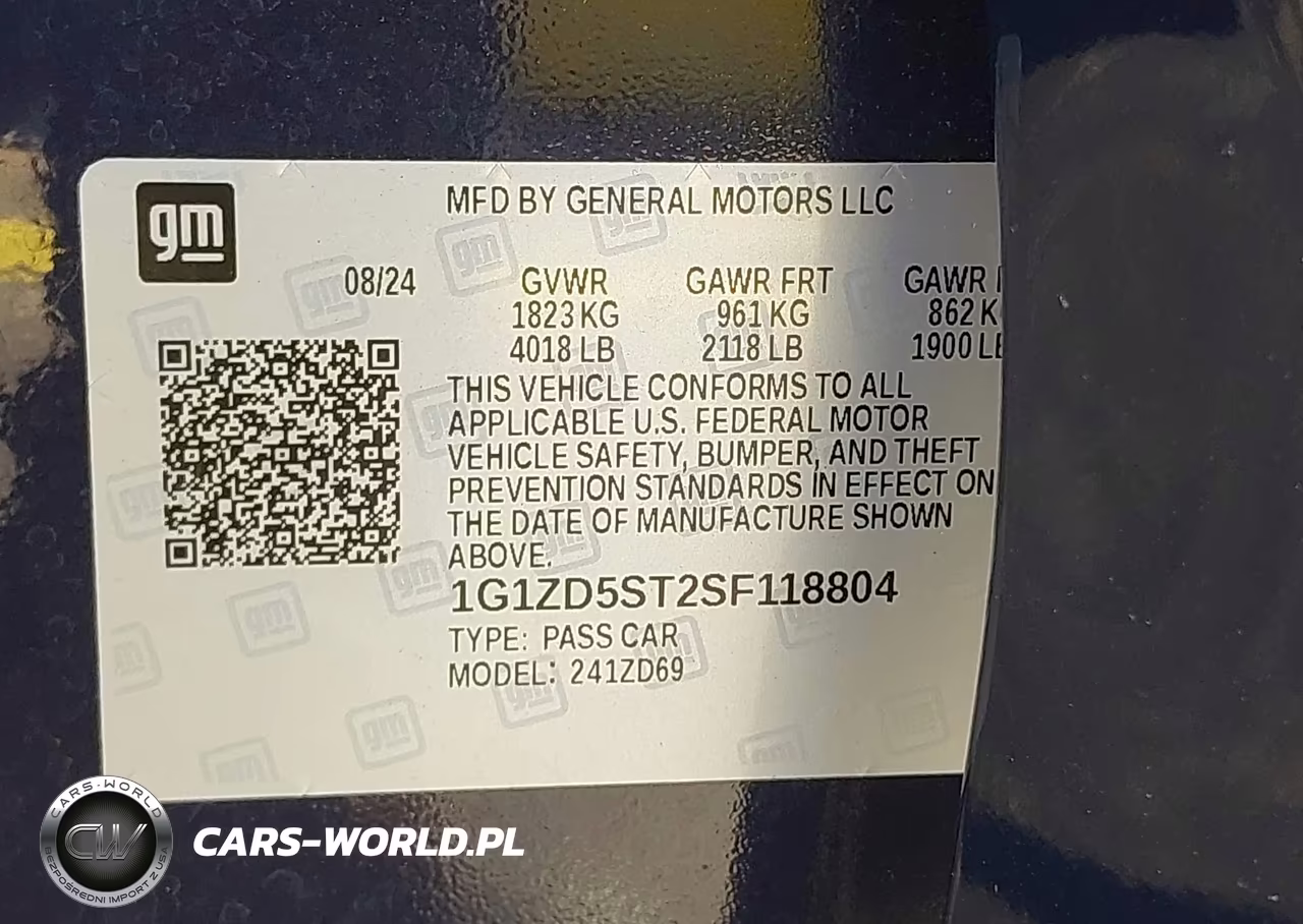2025 Chevrolet Malibu Fwd 1Lt VIN:1G1ZD5ST2SF118804 - 9