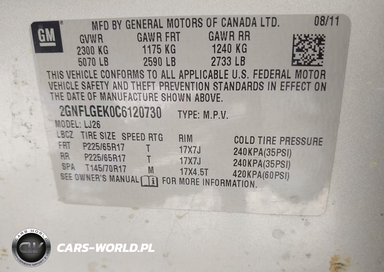 2012 Chevrolet Equinox Ltz VIN:2GNFLGEK0C6120730 - 9