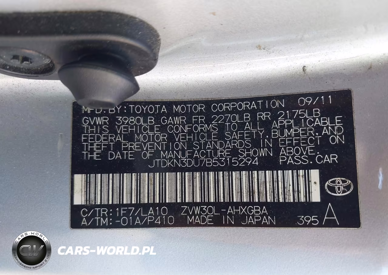 2011 Toyota Prius V VIN:JTDKN3DU7B5315294 - 9