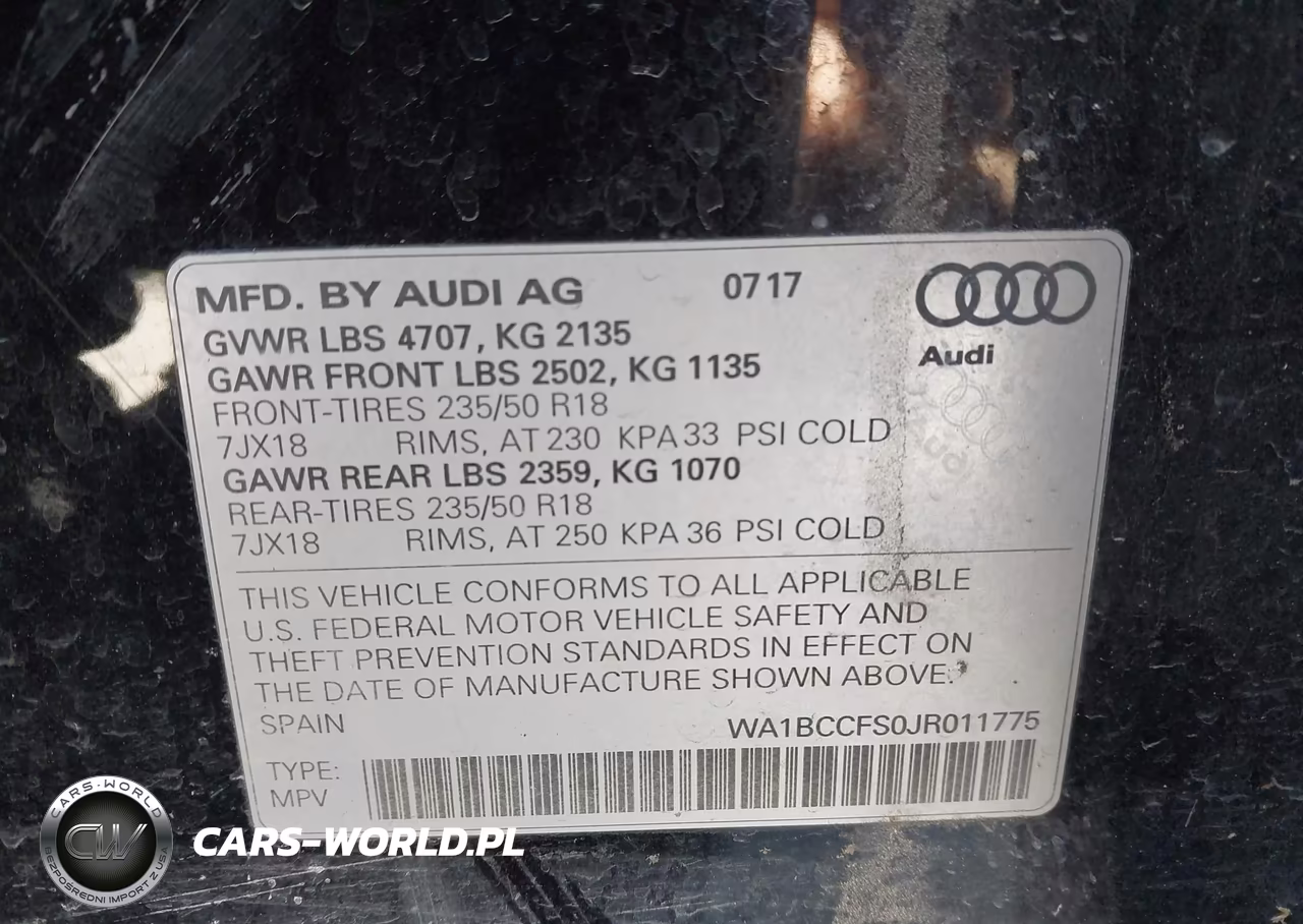 2018 Audi Q3 2.0T Premium-2.0T Sport Premium VIN:WA1BCCFS0JR011775 - 9