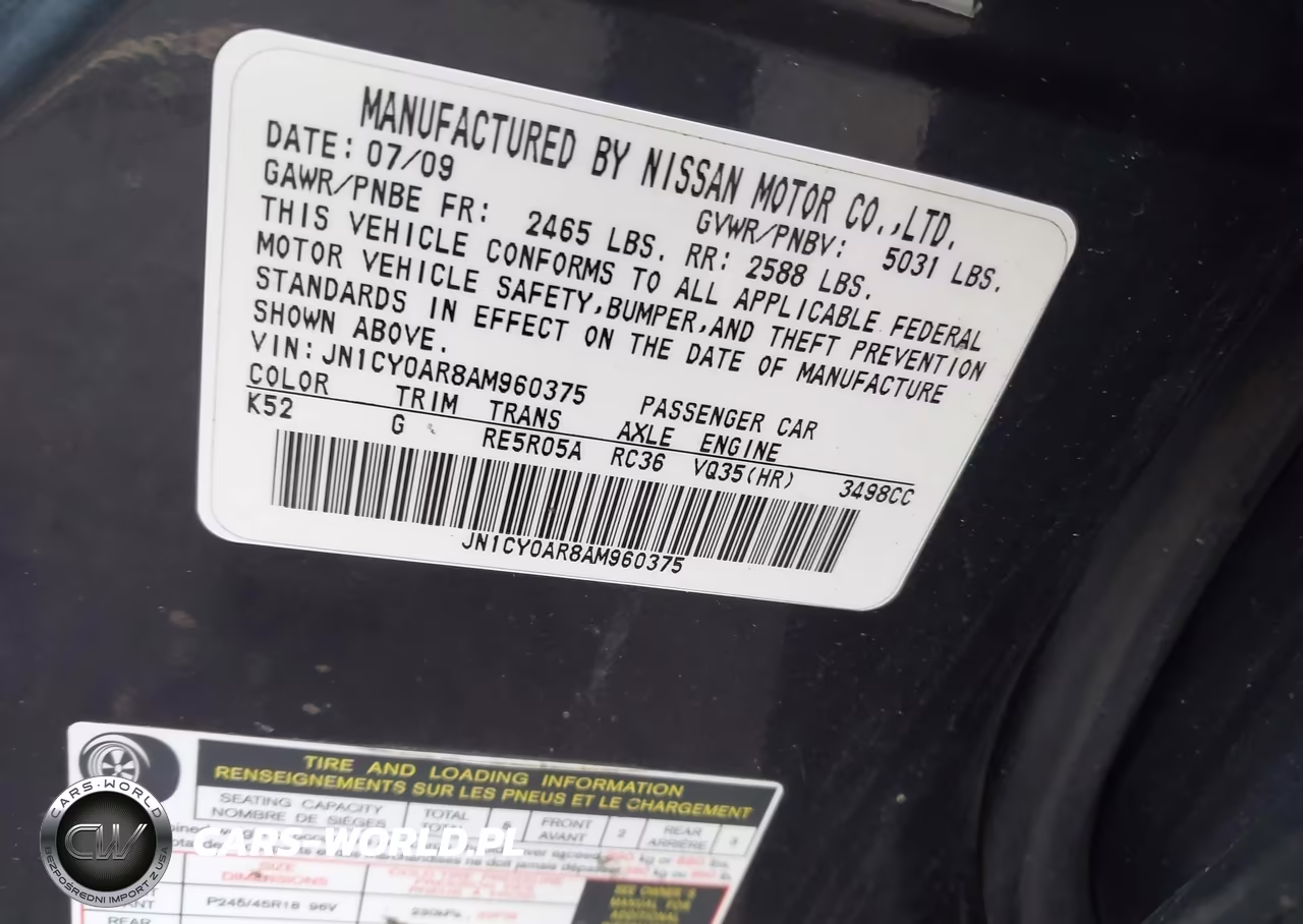 2010 Infiniti M35X VIN:JN1CY0AR8AM960375 - 9