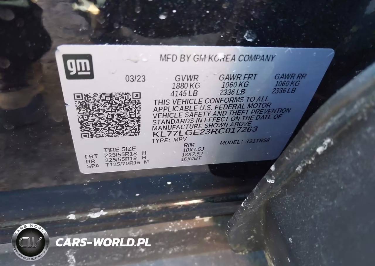 2024 Chevrolet Trax Fwd 1Rs VIN:KL77LGE23RC017263 - 9
