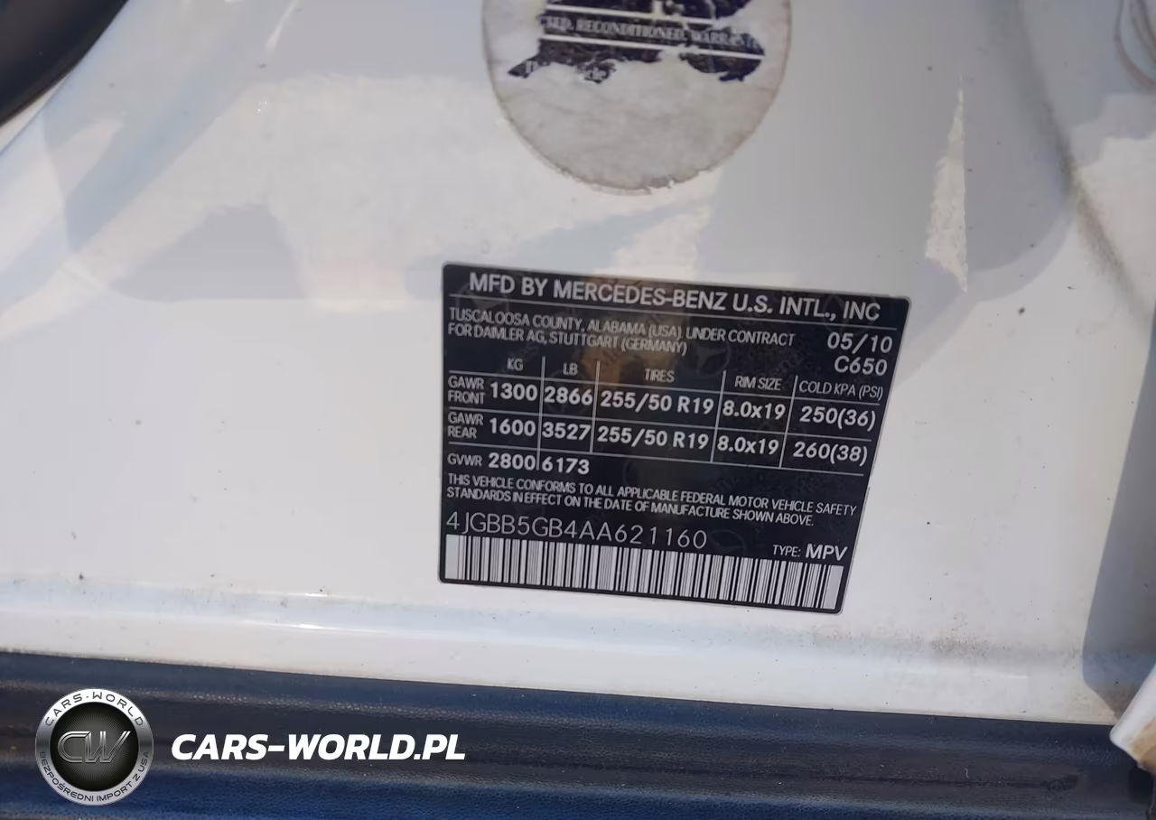 2010 Mercedes-Benz Ml 350 VIN:4JGBB5GB4AA621160 - 9