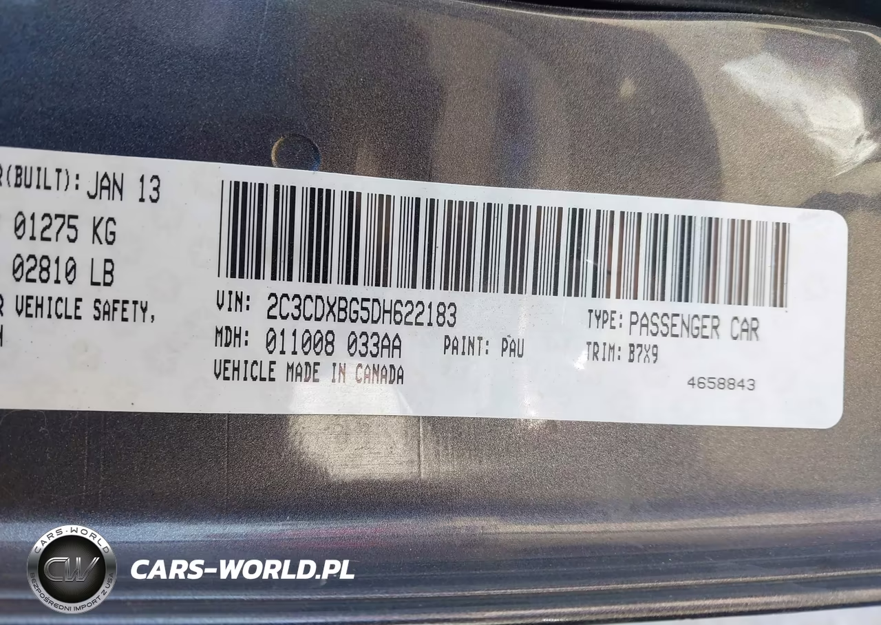 2013 Dodge Charger Se VIN:2C3CDXBG5DH622183 - 9