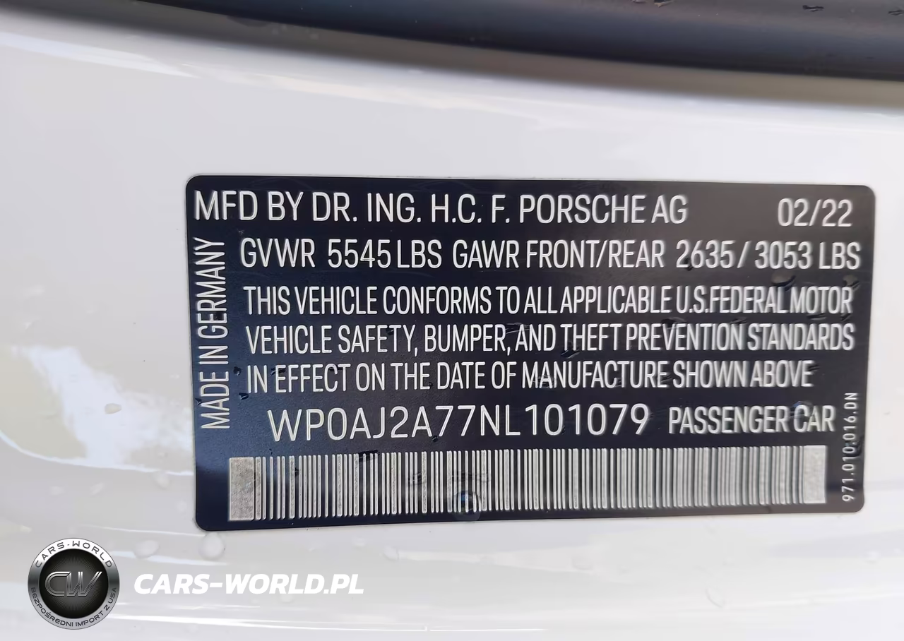2022 Porsche Panamera 4-4 Platinum Edition-Platinum Edition VIN:WP0AJ2A77NL101079 - 9