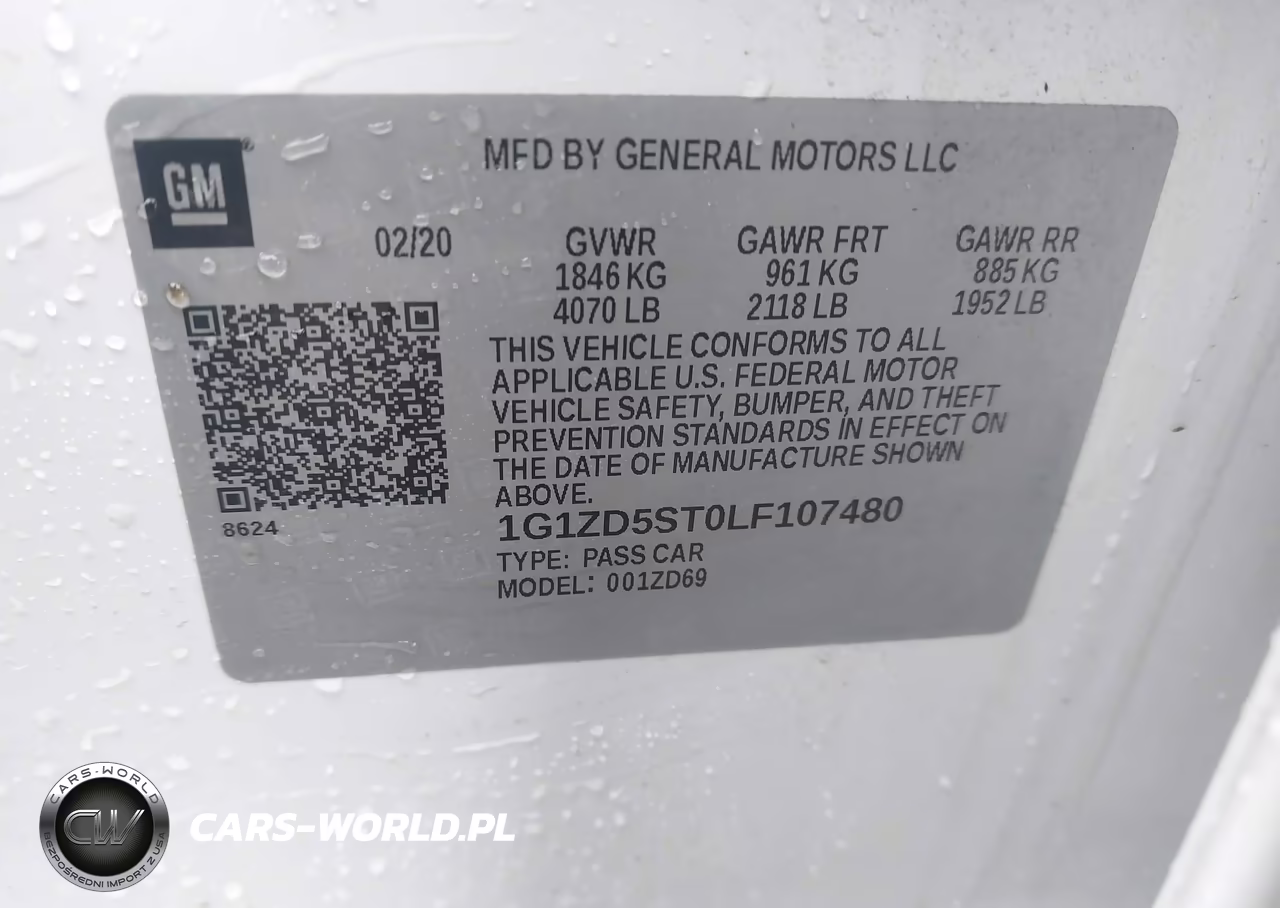 2020 Chevrolet Malibu Fwd Lt VIN:1G1ZD5ST0LF107480 - 9