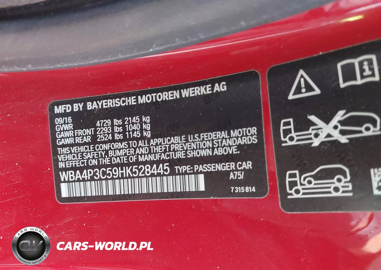 2017 BMW 440I xDrive VIN:WBA4P3C59HK528445 - 9