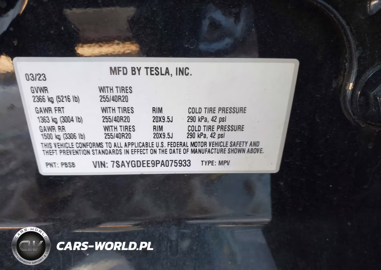 2023 Tesla Model Y Awd-Long Range Dual Motor All-Wheel Drive VIN:7SAYGDEE9PA075933 - 9