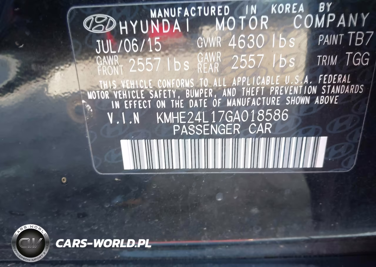 2016 Hyundai Sonata Hybrid Se VIN:KMHE24L17GA018586 - 9