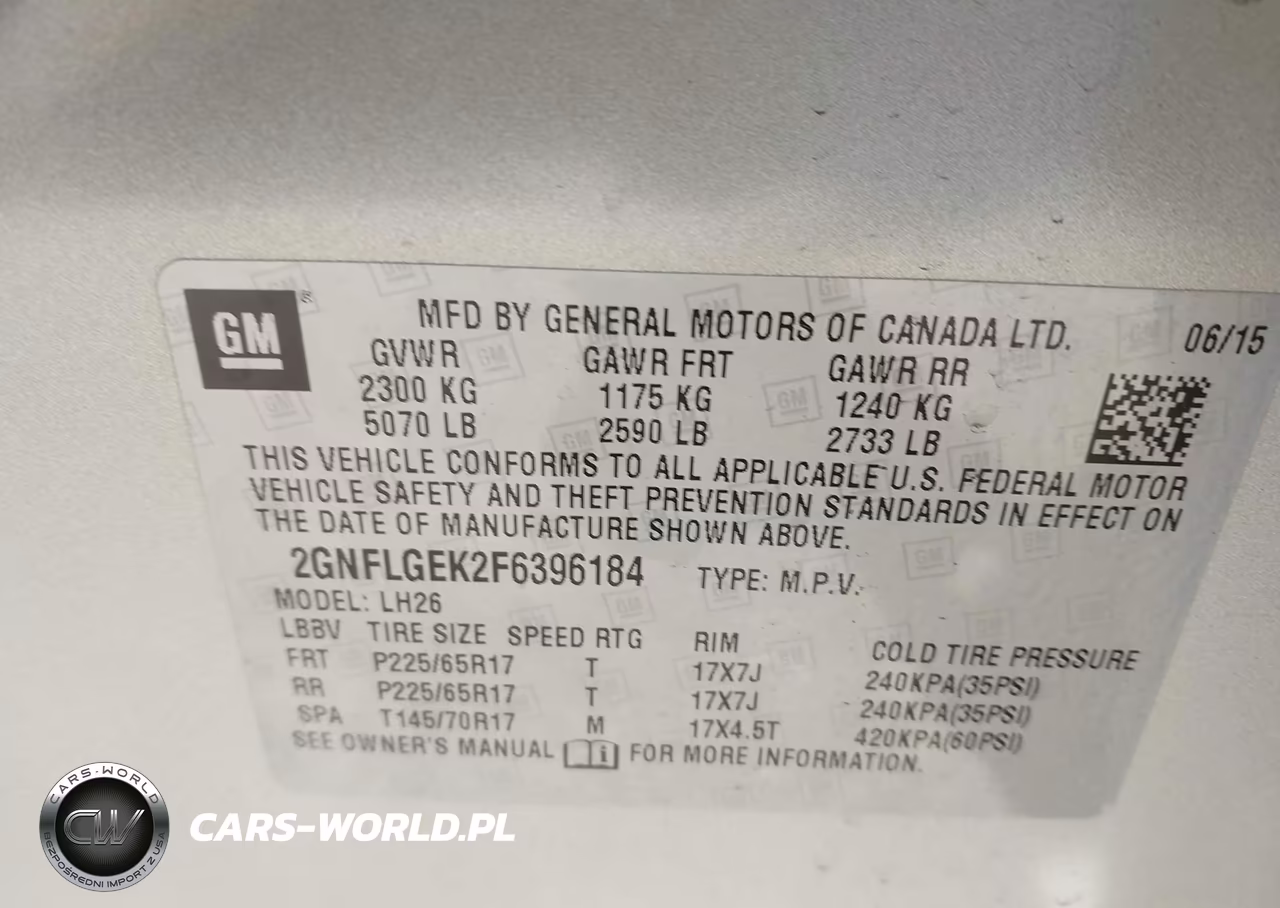 2015 Chevrolet Equinox 2Lt VIN:2GNFLGEK2F6396184 - 9