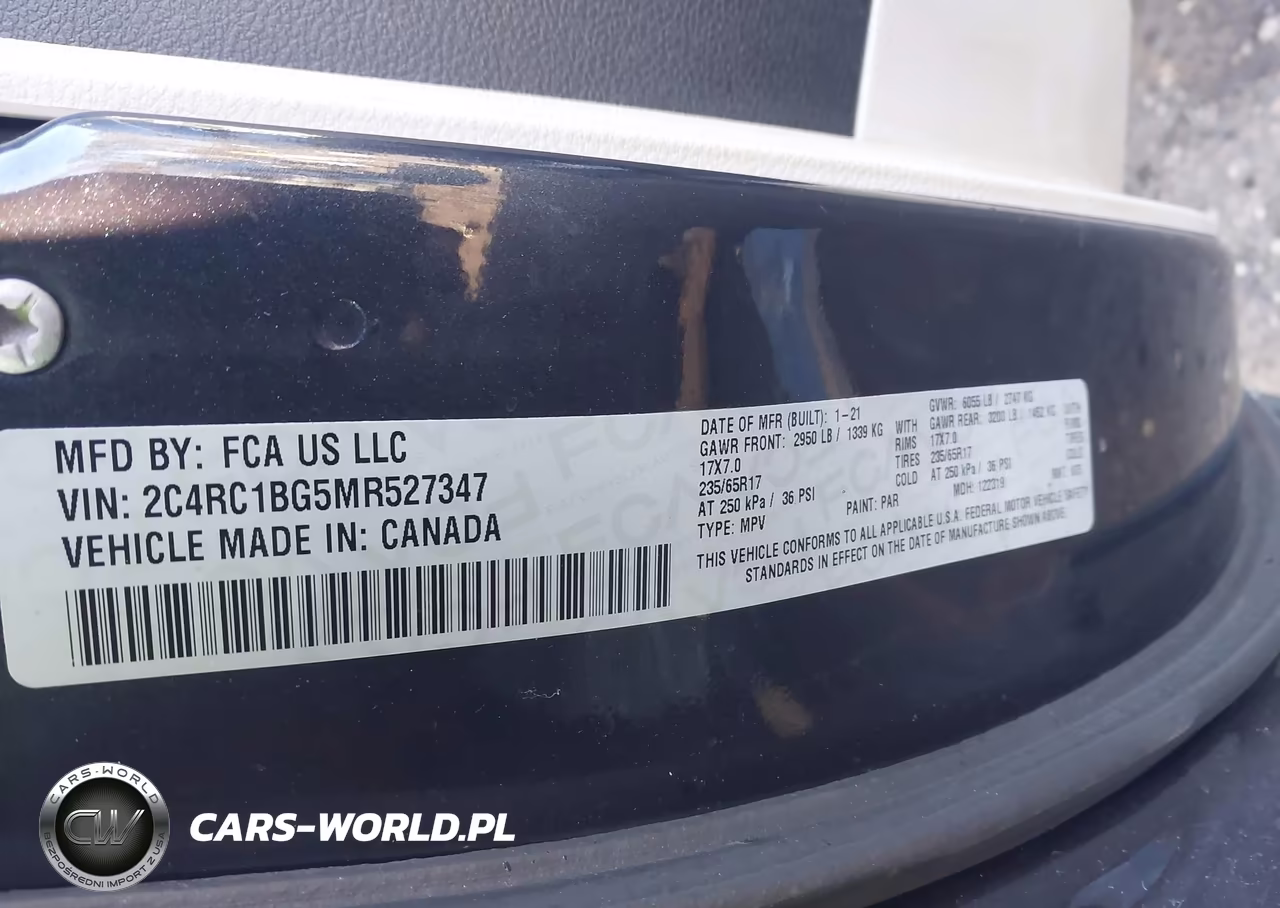 2021 Chrysler Pacifica Touring L VIN:2C4RC1BG5MR527347 - 9