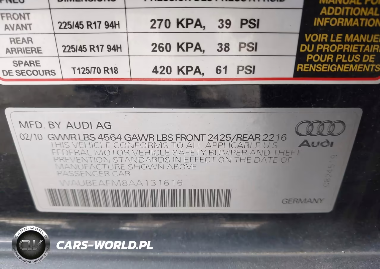 2010 Audi A3 2.0T Premium VIN:WAUBEAFM8AA131616 - 9