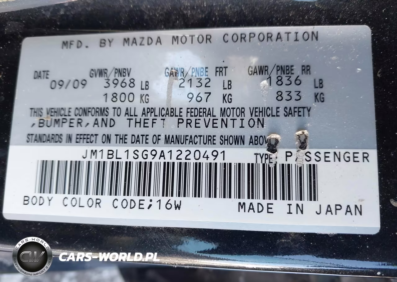 2010 Mazda Mazda3 I Touring VIN:JM1BL1SG9A1220491 - 9