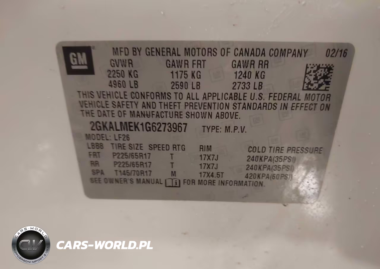 2016 GMC Terrain Sle-1 VIN:2GKALMEK1G6273967 - 9