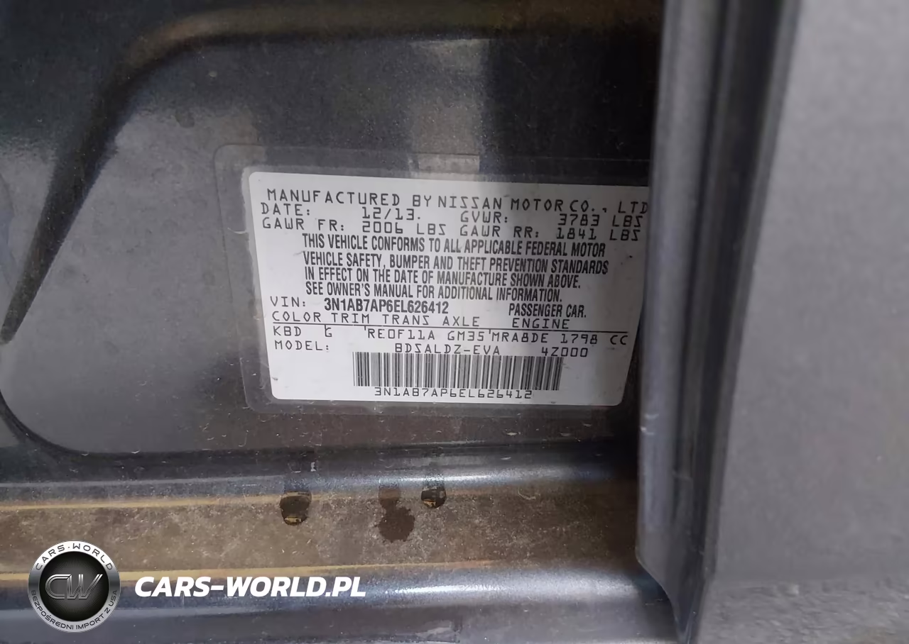 2014 Nissan Sentra Sv VIN:3N1AB7AP6EL626412 - 9