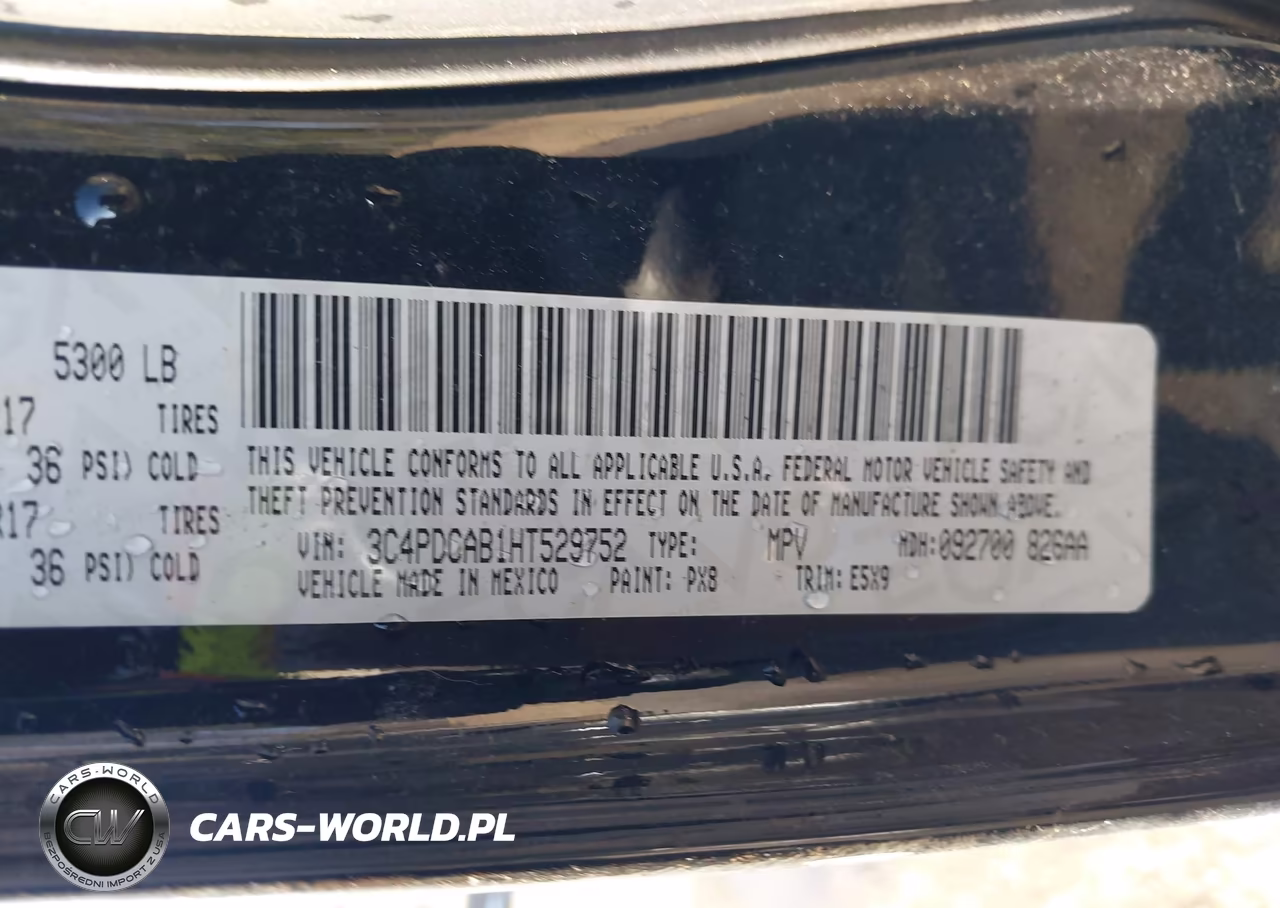 2017 Dodge Journey Se VIN:3C4PDCAB1HT529752 - 9