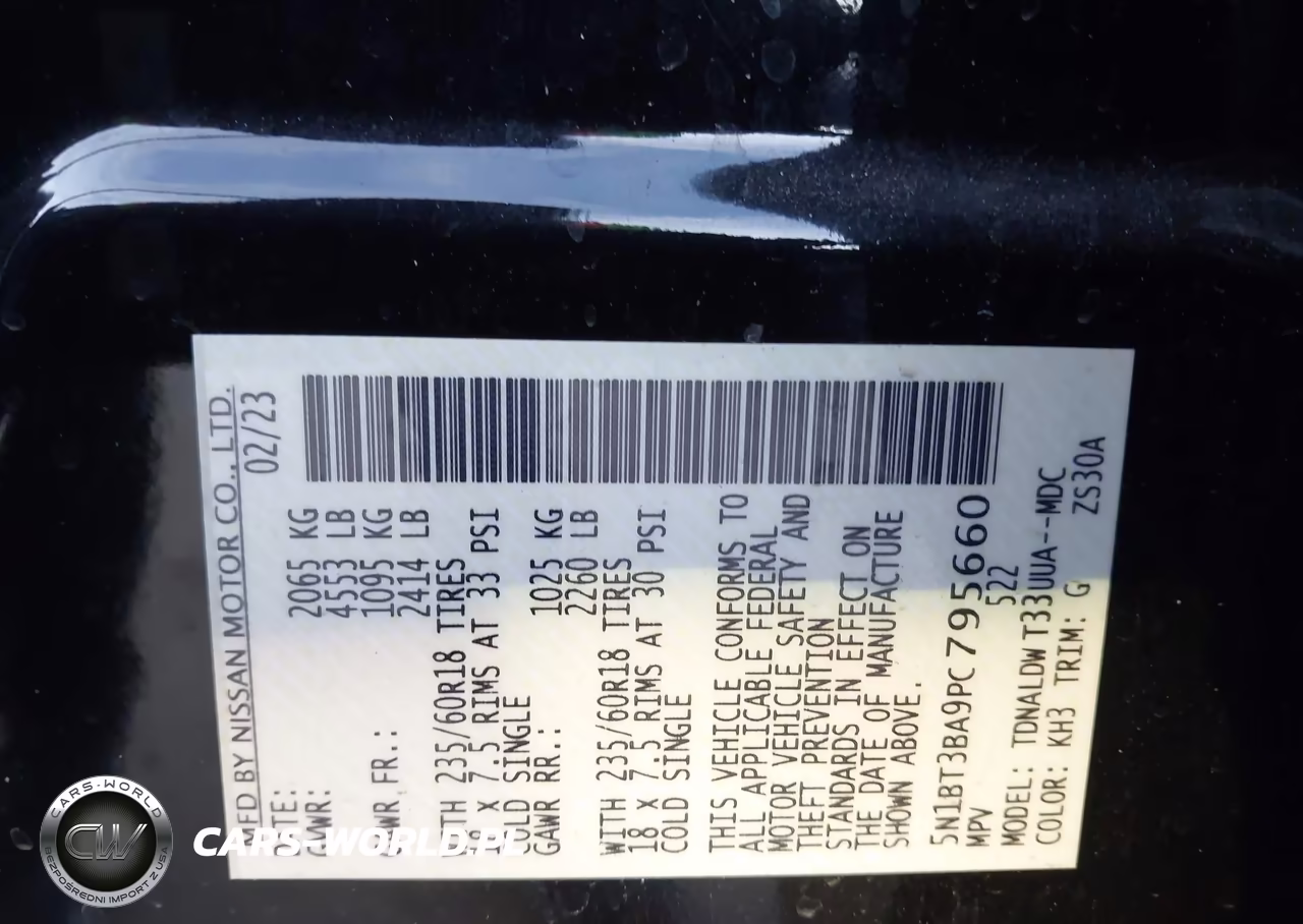 2023 Nissan Rogue Sv Fwd VIN:5N1BT3BA9PC795660 - 9