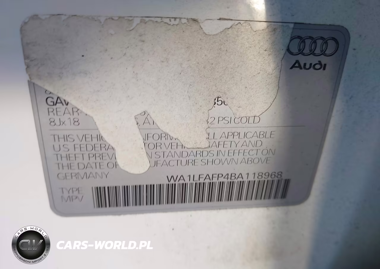 2011 Audi Q5 2.0T Premium VIN:WA1LFAFP4BA118968 - 9