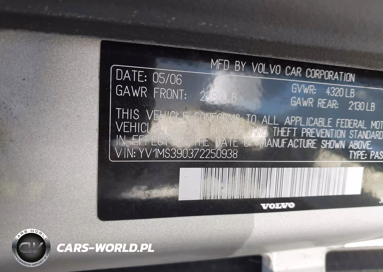 2007 Volvo S40 2.4I VIN:YV1MS390372250938 - 9