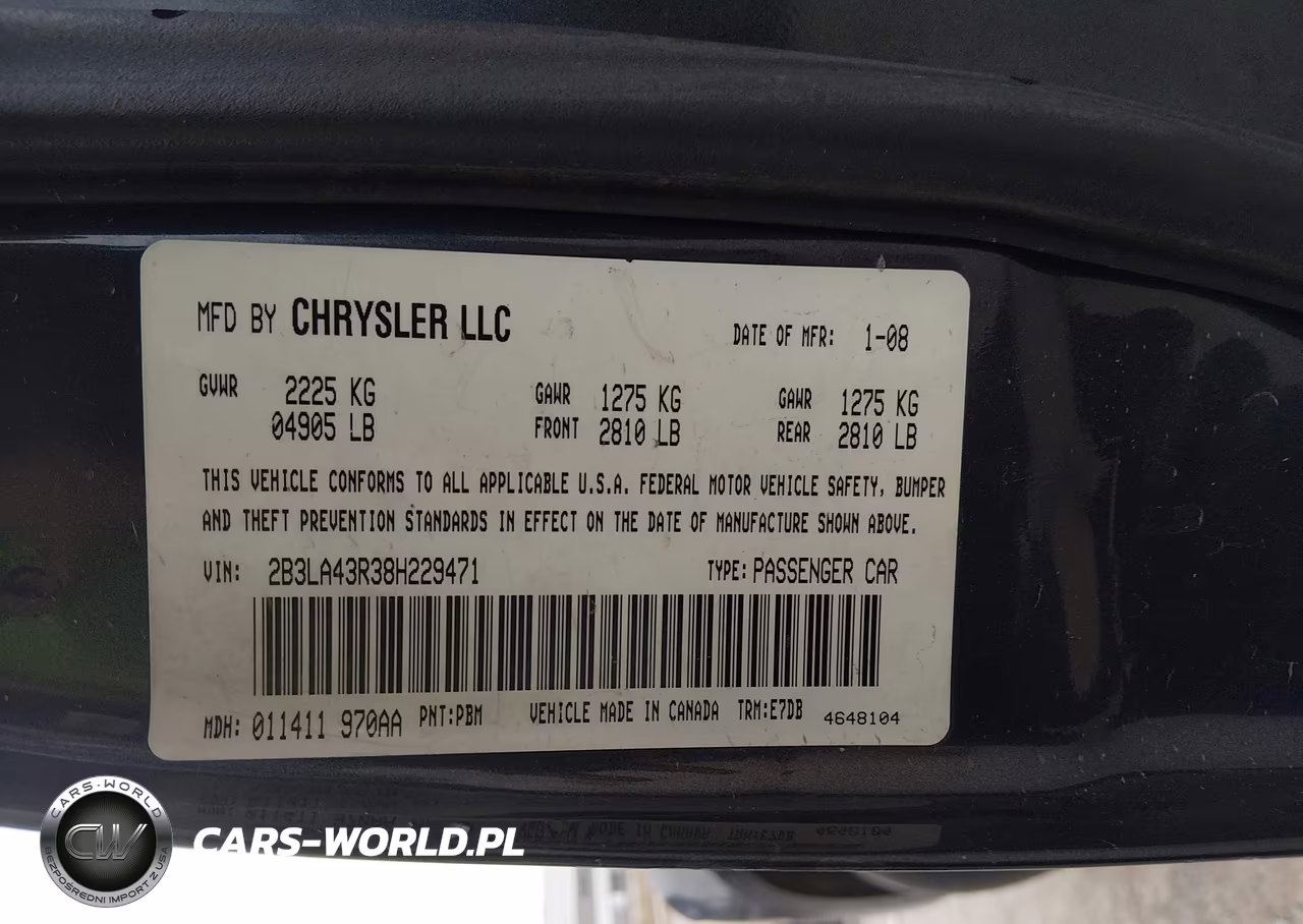 2008 Dodge Charger VIN:2B3LA43R38H229471 - 9