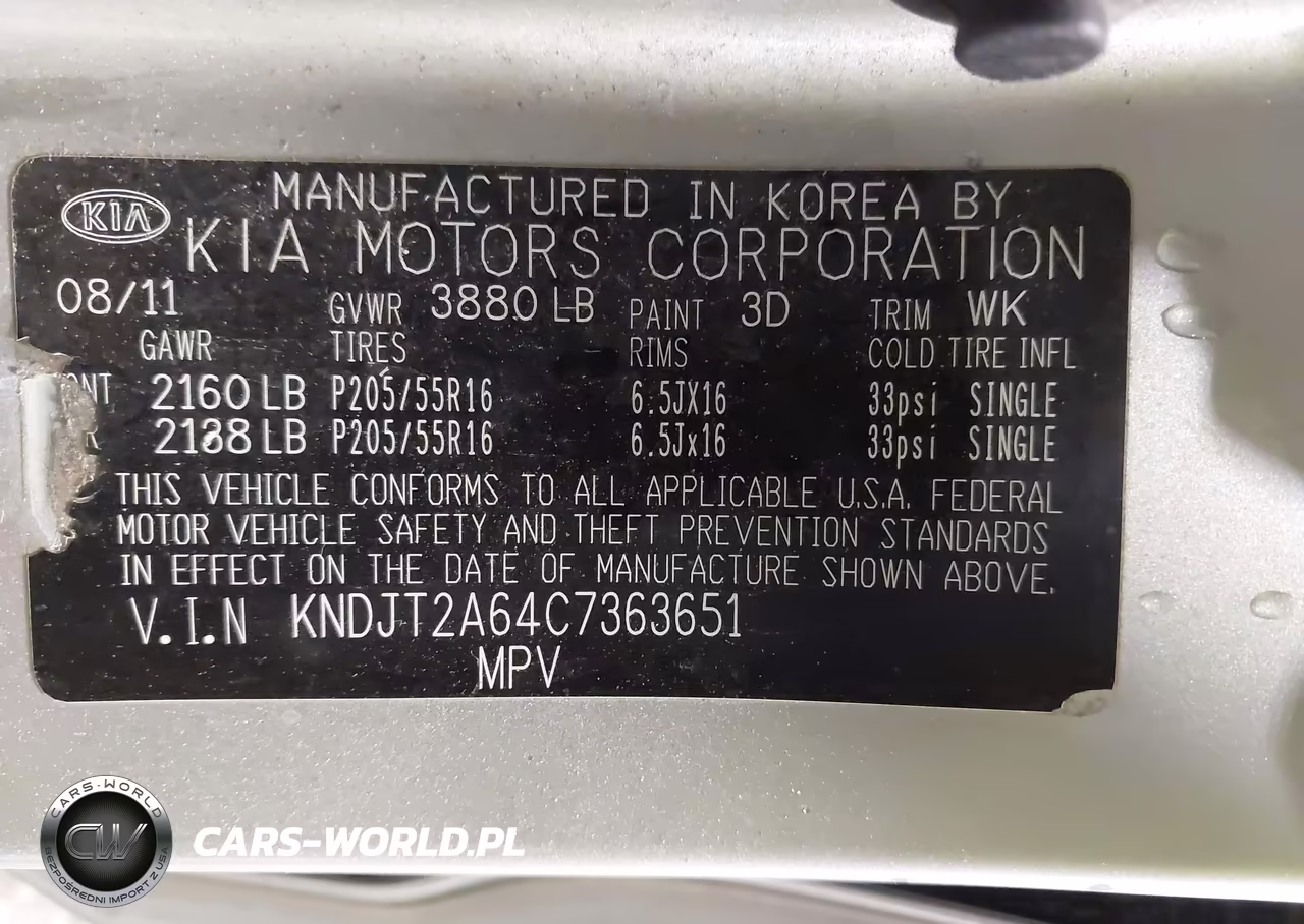 2012 Kia Soul + VIN:KNDJT2A64C7363651 - 9
