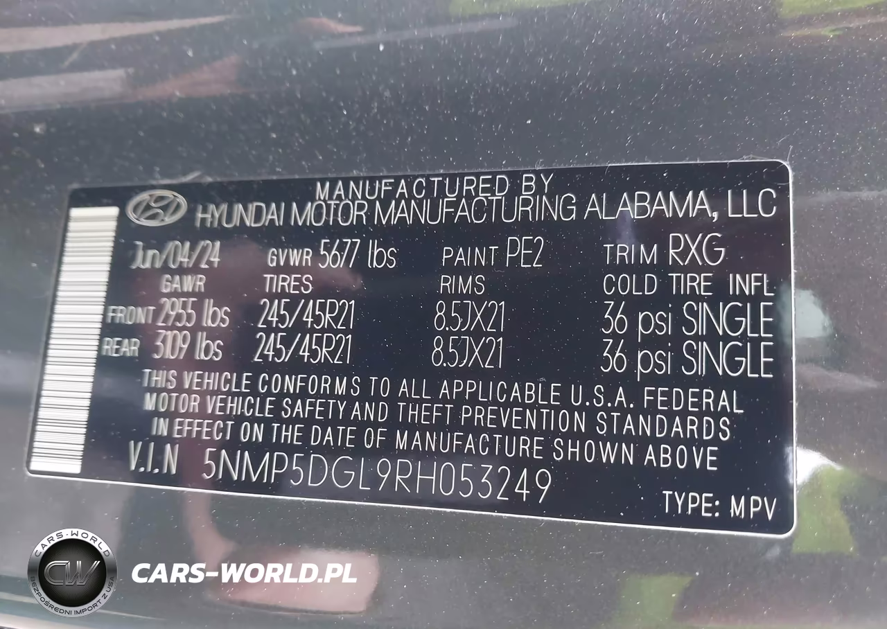 2024 Hyundai Santa Fe Calligraphy VIN:5NMP5DGL9RH053249 - 9