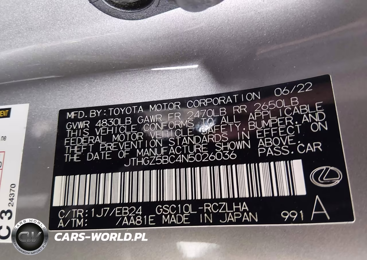 2022 Lexus Rc 350 F Sport VIN:JTHGZ5BC4N5026036 - 9