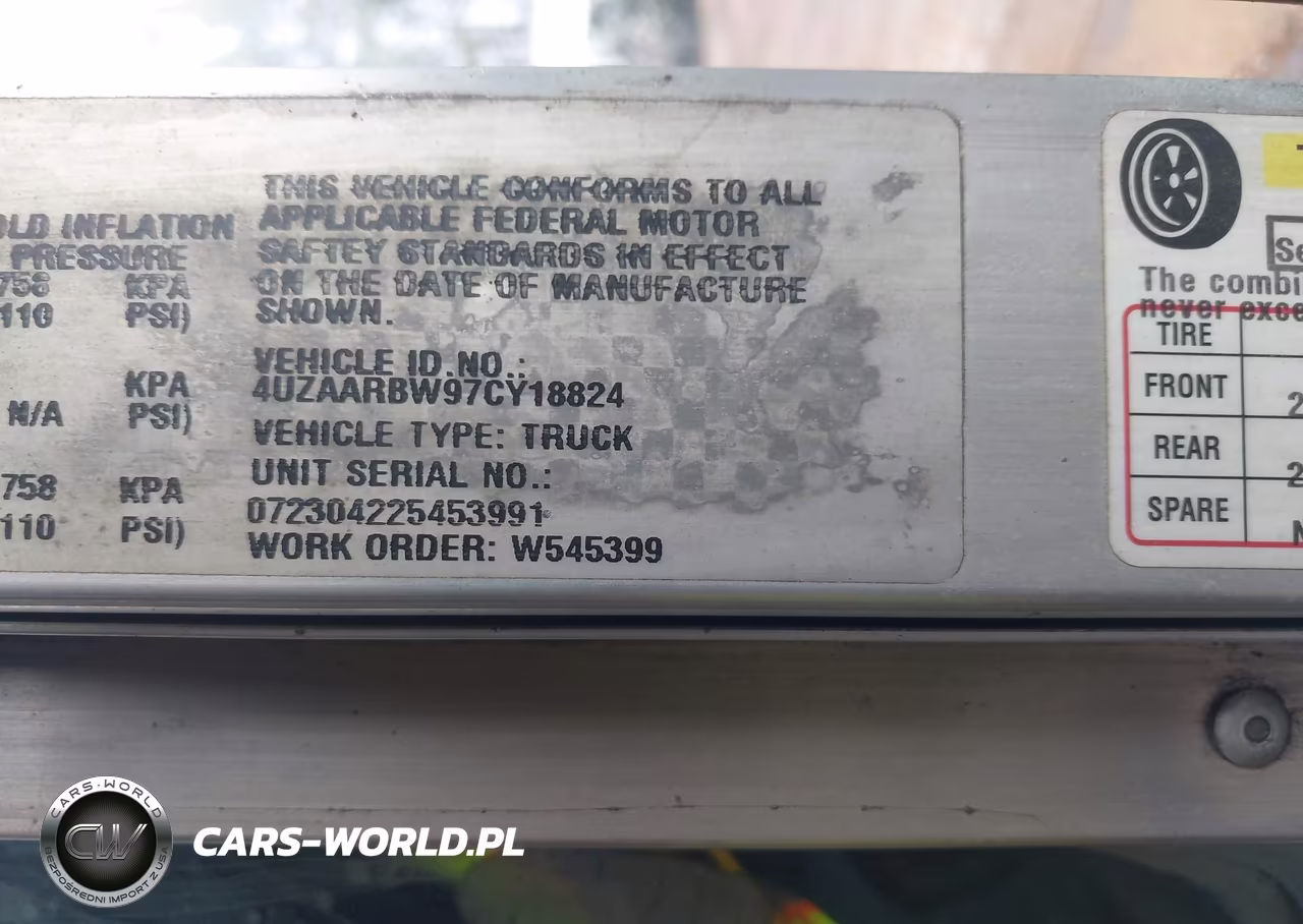 2007 Freightliner Chassis M Line Walk-In Van VIN:4UZAARBW97CY18824 - 8