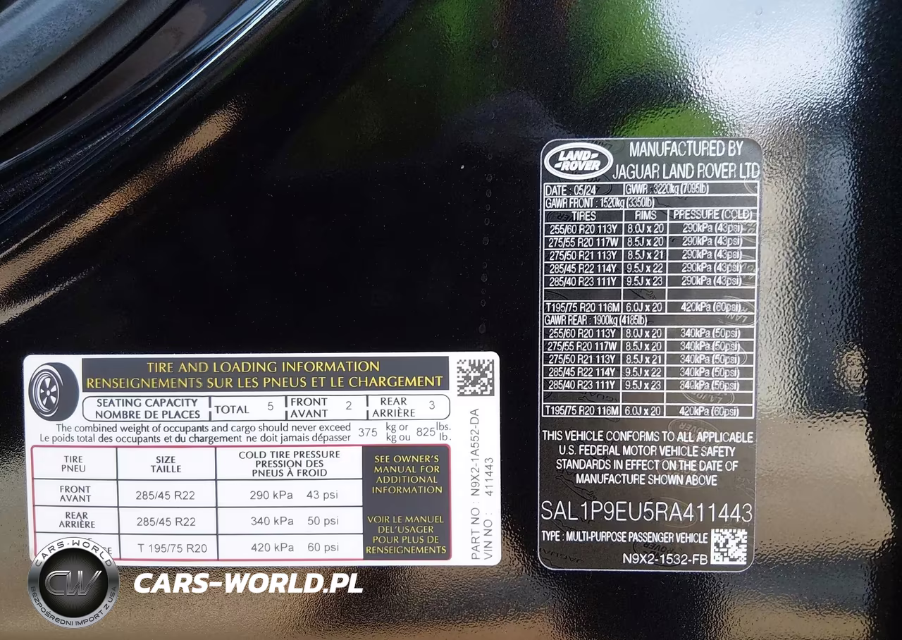2024 Land Rover Range Rover Sport Se VIN:SAL1P9EU5RA411443 - 9