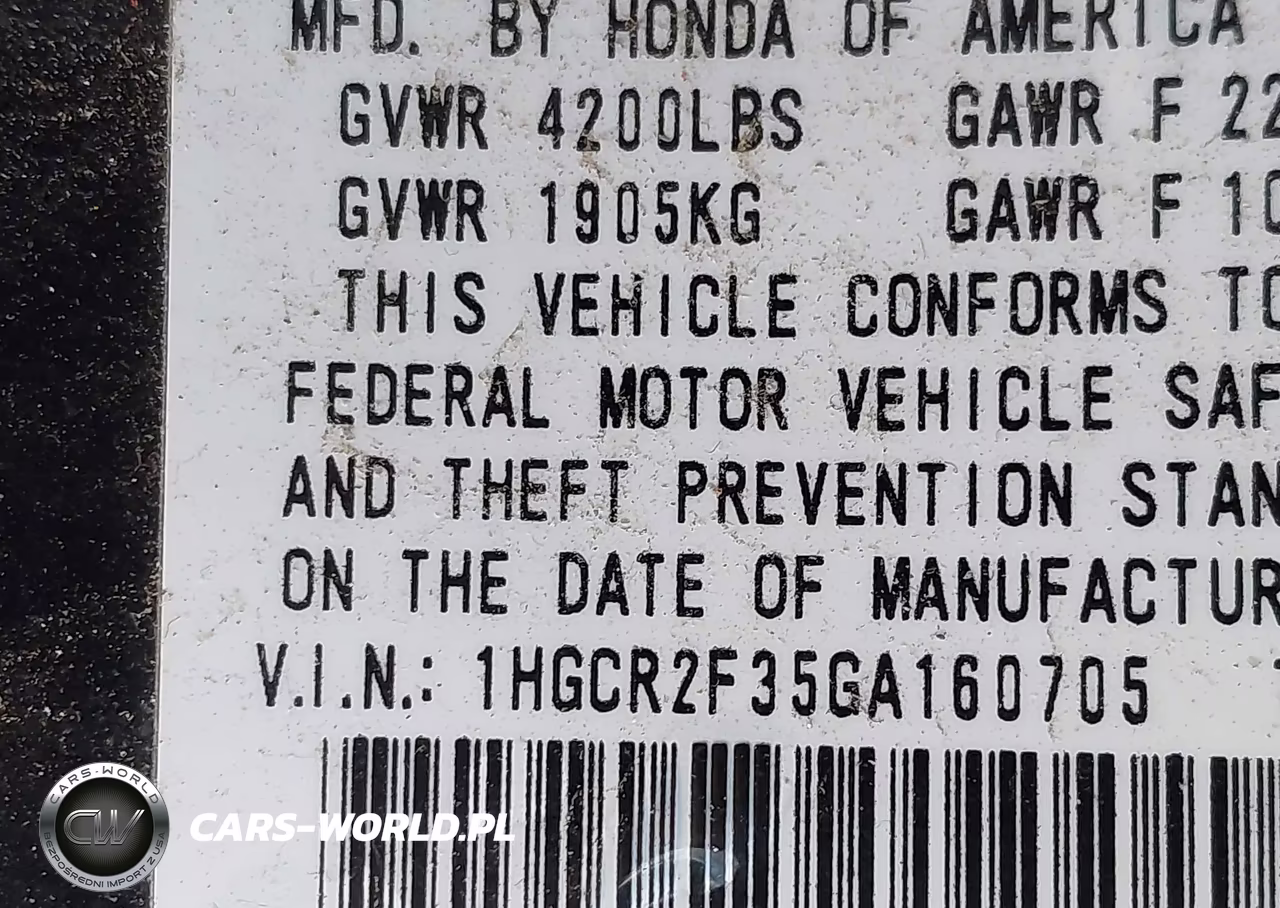 2016 Honda Accord Lx VIN:1HGCR2F35GA160705 - 9