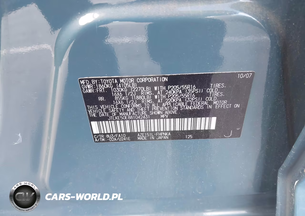 2008 Scion Xb VIN:JTLKE50E881042431 - 9