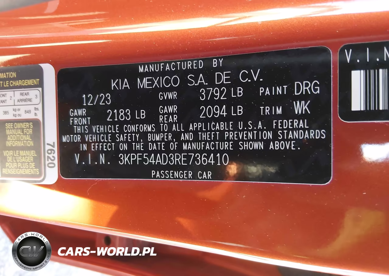 2024 Kia Forte Gt-Line VIN:3KPF54AD3RE736410 - 9