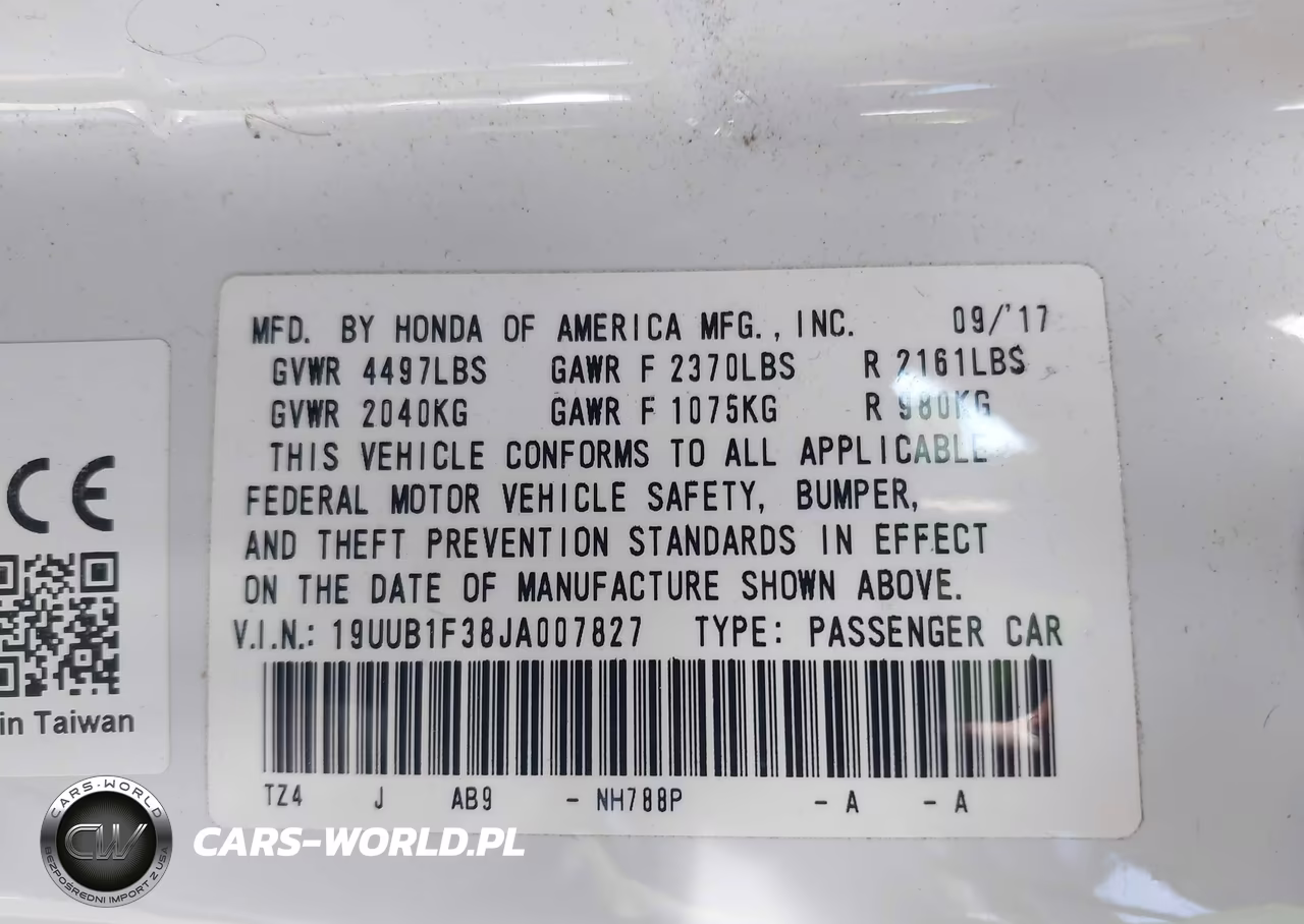 2018 Acura Tlx VIN:19UUB1F38JA007827 - 9