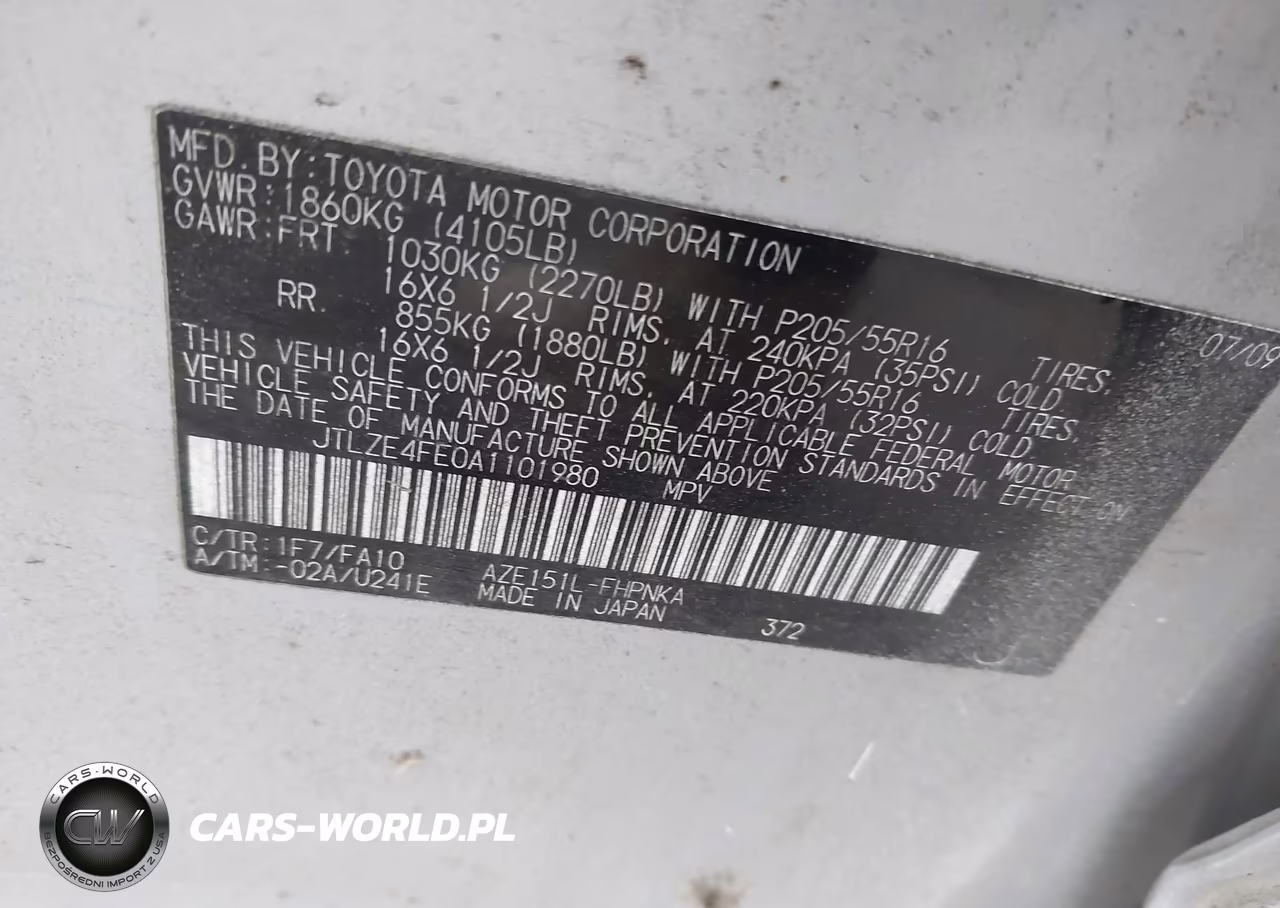 2010 Scion Xb VIN:JTLZE4FE0A1101980 - 9