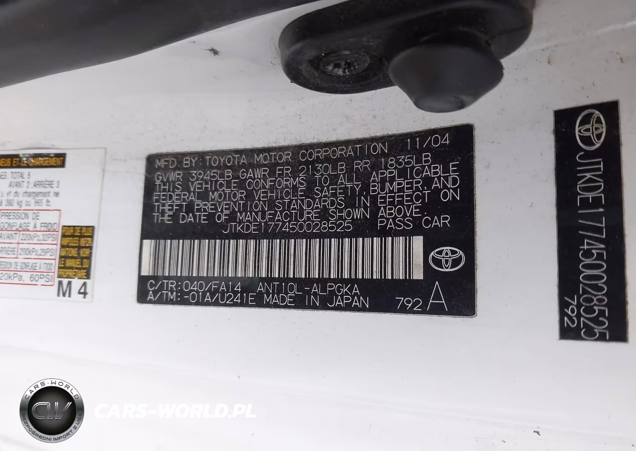2005 Scion Tc VIN:JTKDE177450028525 - 9