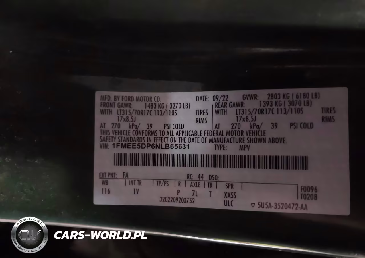 2022 Ford Bronco Badlands VIN:1FMEE5DP6NLB65631 - 9