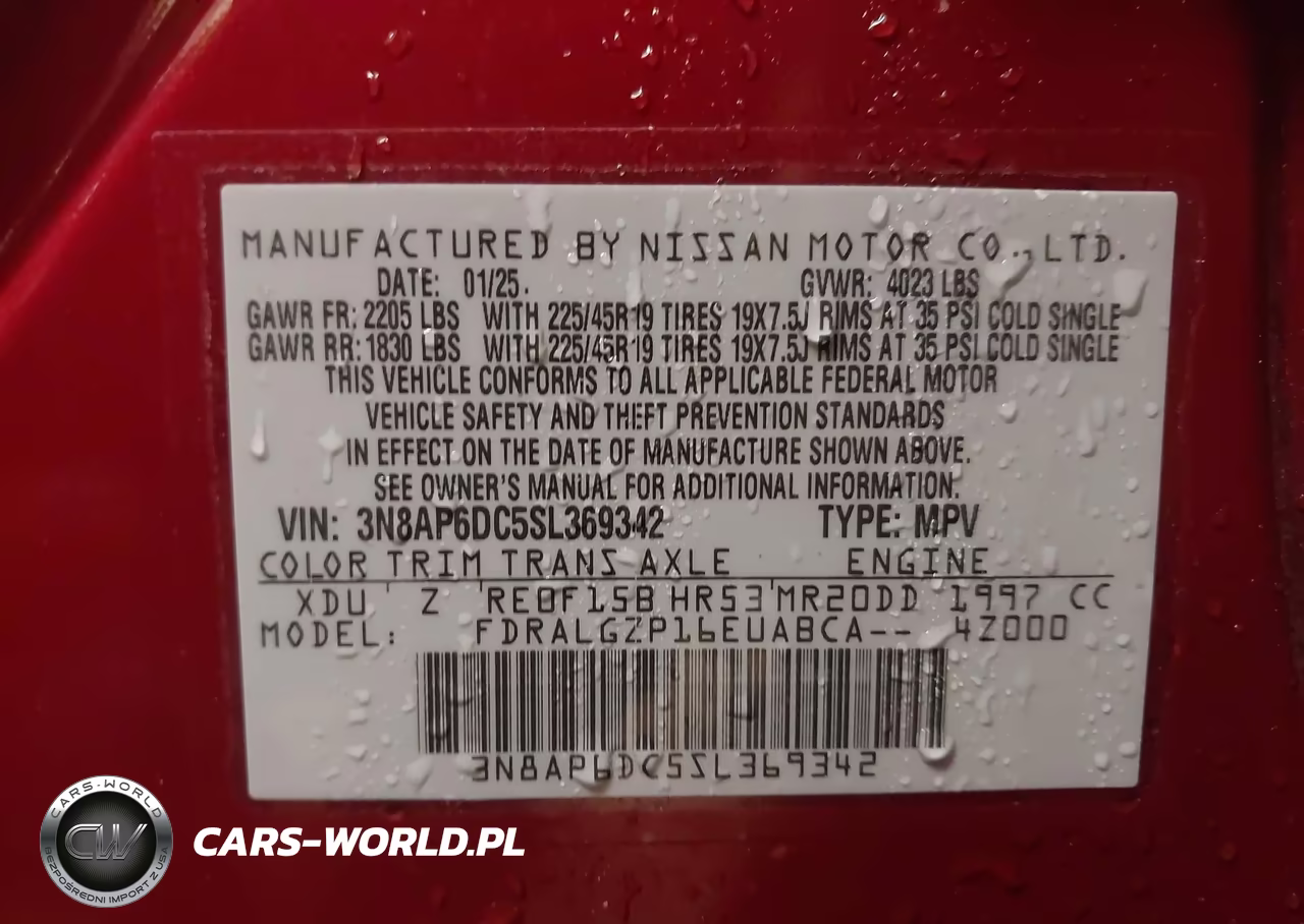 2025 Nissan Kicks Sr Fwd VIN:3N8AP6DC5SL369342 - 9