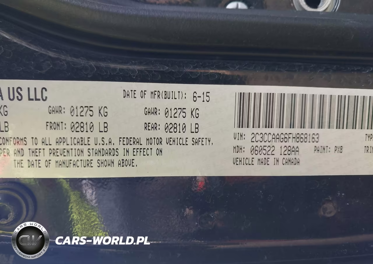 2015 Chrysler 300 Limited VIN:2C3CCAAG6FH868163 - 9