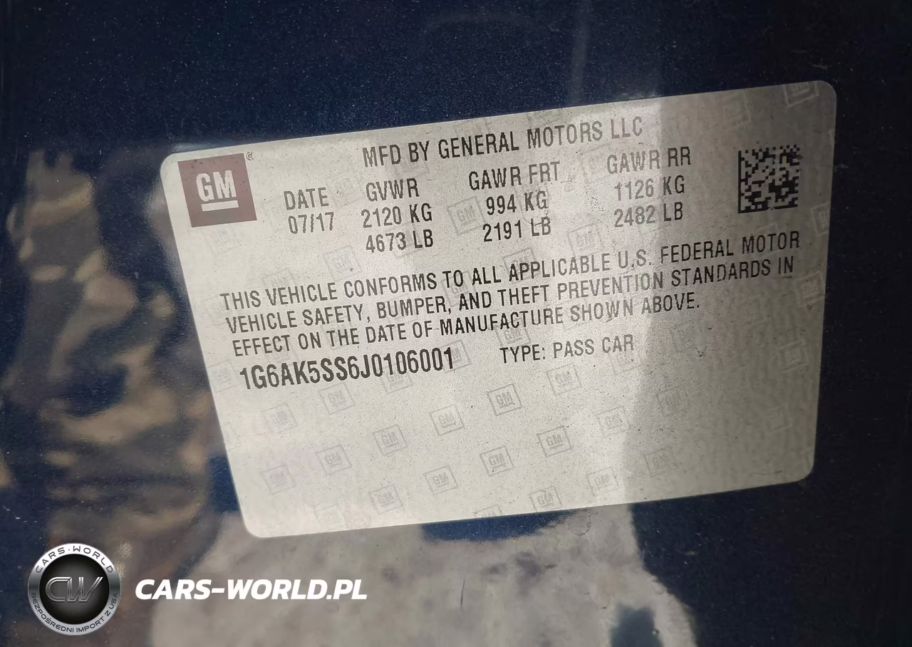 2018 Cadillac Ats Premium Luxury VIN:1G6AK5SS6J0106001 - 9