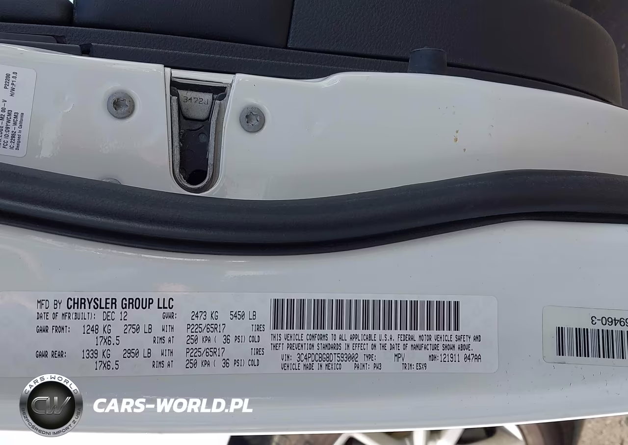 2013 Dodge Journey Sxt VIN:3C4PDCBG8DT593002 - 9