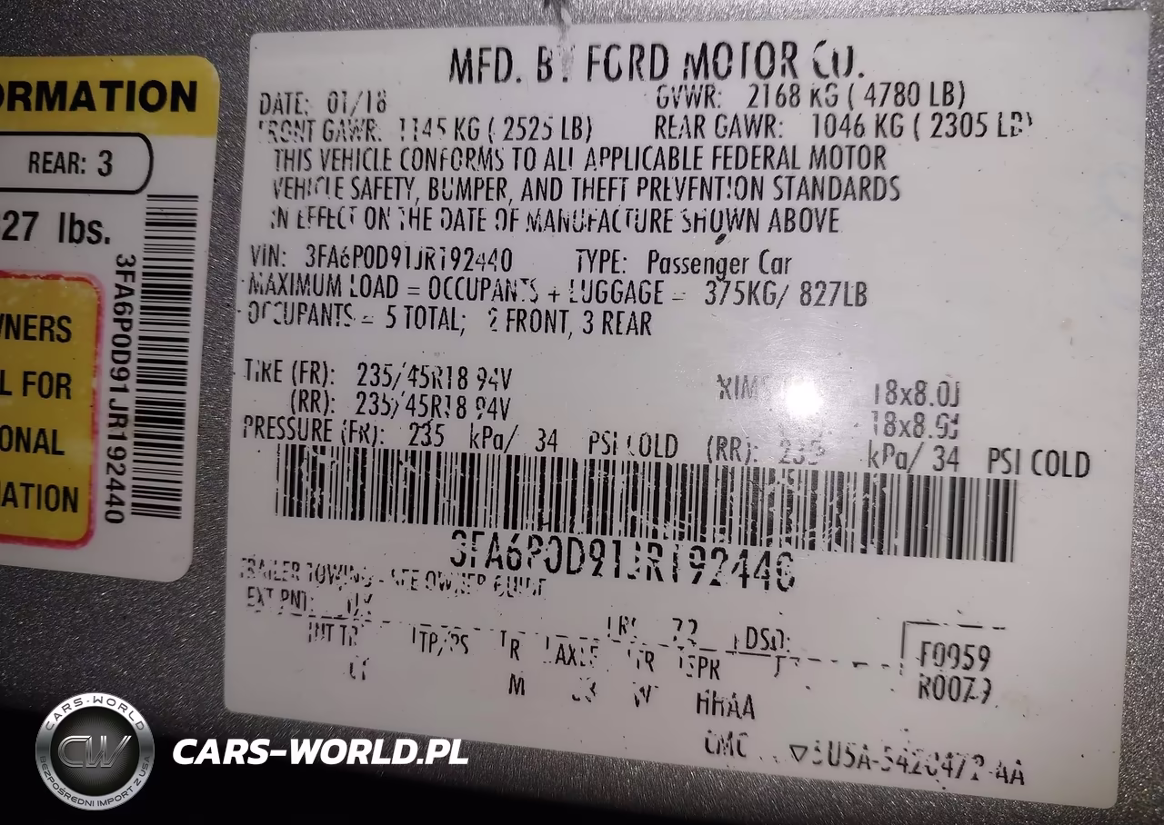 2018 Ford Fusion Titanium VIN:3FA6P0D91JR192440 - 9