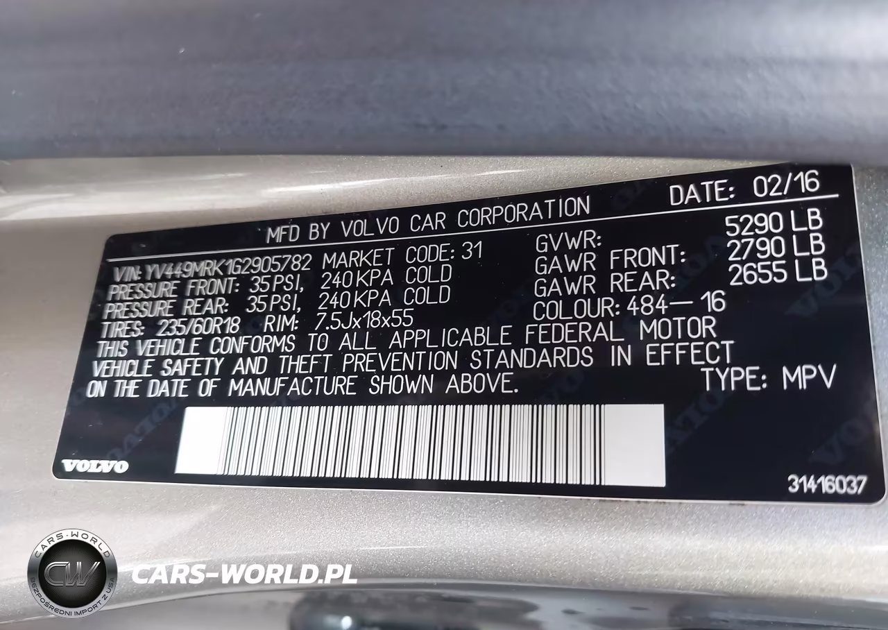 2016 Volvo Xc60 T6 Drive-E VIN:YV449MRK1G2905782 - 9